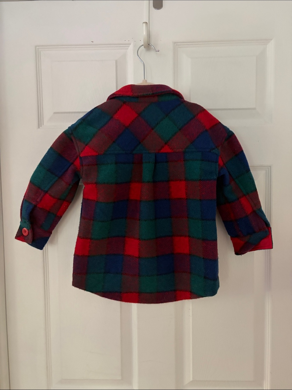 Hanna Andersson Faux Wool Felt Plaid Jacket - Picture 4 of 5